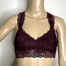 Aerie Purple Lace Racerback Bralette