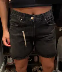 Black Zara Jean shorts