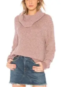 Free People Mauve By Your Side Sweater Sz M
