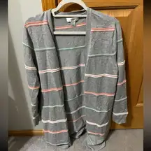 Grey stripe cardigan
