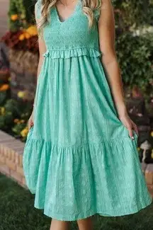 Green Tank Midi Dress