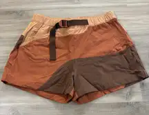 Outdoor Voices Rectrek Colorblock Shorts 3” Inseam Women Medium Zion Hiking