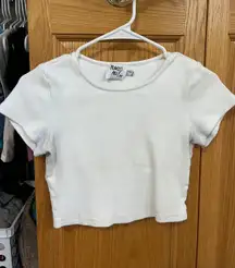 White Top and Shorts Set