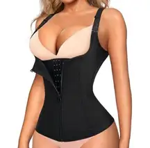 NEW Waist Trainer Corset Tummy Control Body Shaper Black M