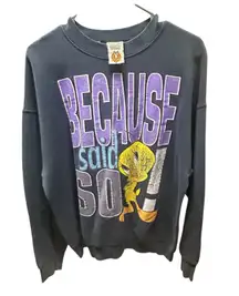VTG Looney Tunes Sweater Women’s Sweatshirt Tweety Bird 1997 Size Large