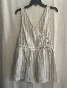 Vintage Havana linen romper/overalls