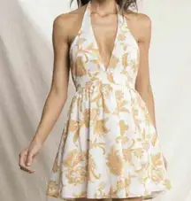 NWOT  Eliza Organic Cotton Woven Short Dress - Mehndi Hena