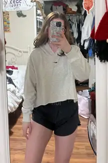 Nike Cropped Sweatshirt Crewneck White