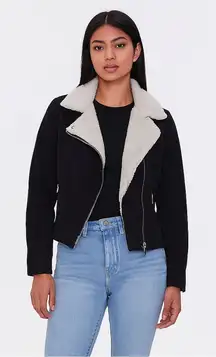 Vans Black Jacket with Sherpa Collar