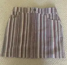 Striped Mini Skirt 