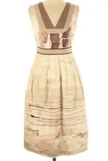 Philosophy  di Alberta Ferretti Brown Dress 4 Small Sleeveless RARE GORGEOUS HTF