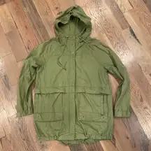 Military Green Parka Jacket Size Medium