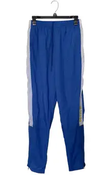Nike Vintage Women Blue White Windbreaker Track Pants Athletic Medium