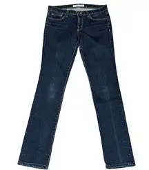 Women's J Brand dark wash the pencil leg jeans style 912C012 mid rise demin