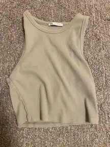 ZARA green/grey  tank