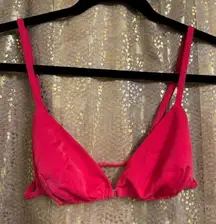 Free People Intimately Hot Magenta Pink Front Clip Triangle Bralette S NWOT