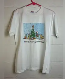 Hanes Heavyweight Vintage 1996 Flying Panda Gifts Meowy Christmas Casual Shirt