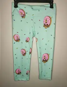 Feed me fight me skull donut leggings