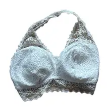 Maurices White Lace Bralette Women's Size Large