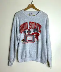 Vintage delta Ohio state 90s Tom and Jerry pullover crew neck sweatshirt XL