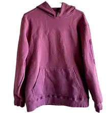 Burton  Mine 77 Oversized Hoodie Jacket Zip Pocket Sleeve 100% Cotton Purple S