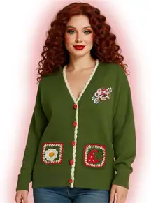 The World of Strawberry Strawberry Shortcake and Custard Icons Women's Cardigan