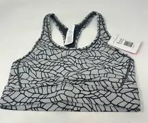 Moving Comfort Switch it up Racer sports bra in Sterling Woven size M Medium NWT
