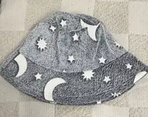 Star Moon Fuzzy Bucket Hat 