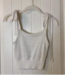 Pacsun Lottie Moss Fuzzy Tie Top