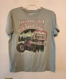 Mighty Fine motorcycle graphic t-shirt size womens medium