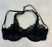Urban Outfitters Out From Under Black Lace Halter Bra 32C