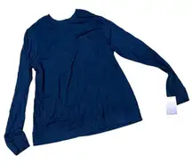 Stars Above Beautifully Soft Women's Long Sleeve Navy Blue T-Shirt - XS - NWT