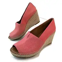 Pink 7 1/2 Gentle Souls by Kenneth Cole Wedge Espadrilles NIB