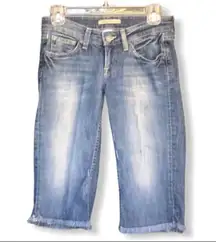 Lucky Zoe Bermuda Cut-Offs in Pacifica‎ Wash