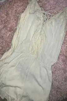 IVORY LACE ROMPER