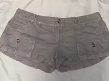 American Eagle Outfitters Light Gray Women's Cargo Shorts