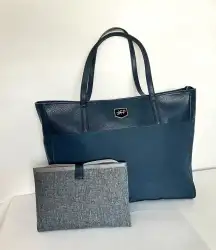 FP Freshly Picked Everyday Tote Diaper Bag Navy Blue