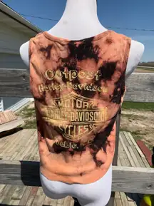 Harley-Davidson Acid Washed Crop Top 