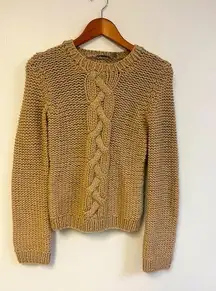 Anne Klein Chunky Cozy Fall Cable Knit Sweater Size Small