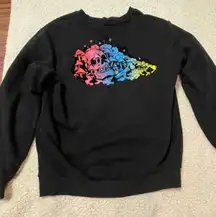 blacklight black crew neck sweatshirt size m