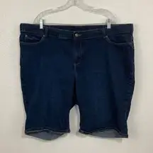 Duluth Plus Size Knee Length Jean Bermuda Shorts Size 24