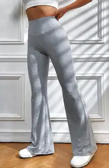 Gray Flared Leggings