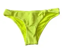 NEW Topshop Velour High Leg Bikini Bottoms size 6 Green