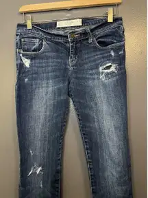 Abercrombie & Fitch Jeans Womens 26x33 Dark Wash Perfect Stretch Skinny Ripped