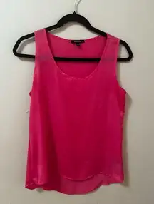 Heartsoul Hot Pink Sleeveless Top- Extra Long in the Back- Small