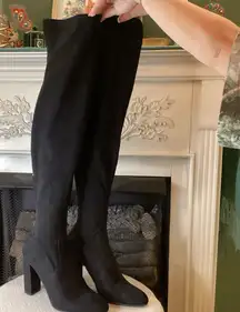 Steve‎ Madden Emotions Black Over the Knee Boots