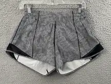 Lululemon Hotty Hot Shorts 4" Low Rise Seawheeze Illusionary Athletic Women's‎ 6