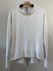 Athleta Womens Coaster Luxe Sweatshirt Heather Grey Size XXS Pullover Soft Cozy‎