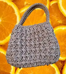 Mantessa Basket‎ Weave Wicker Looking Bag Purse
