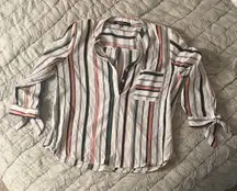 Sweet Rain Multicolor Striped Blouse